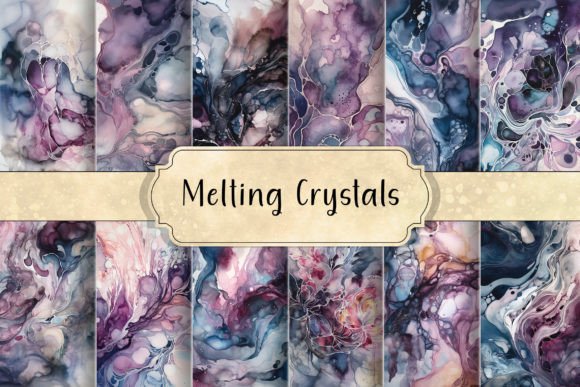 Download Melting Crystals Abstract Backgrounds - Background Collection