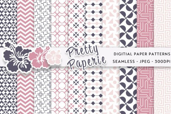 Download 10 Geometric Digital Paper Backgrounds - Background Collection