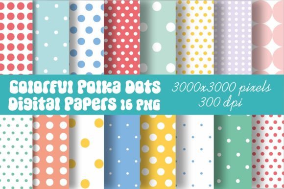 Download Colorful Dots Digital Papers Background - Background Collection
