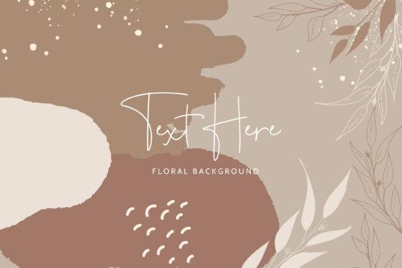 Download Boho Monoline Floral Background Design - Background Collection