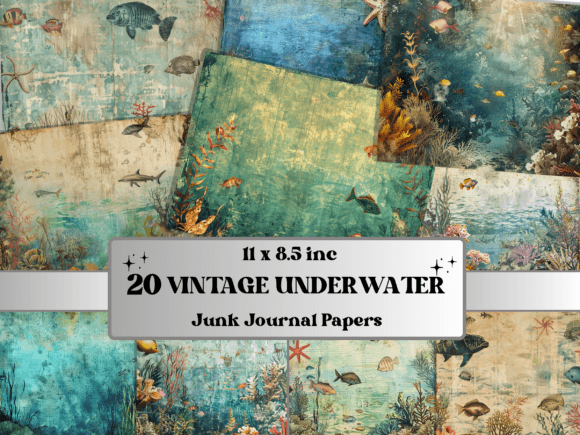 Download Vintage Underwater Background Paper - Background Collection