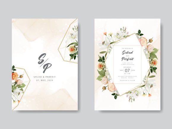 Download Lily and Rose Wedding Invitations Card - Card Collection