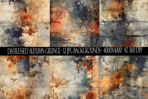 Download Distressed Autumn Grunge Backgrounds - Background Collection