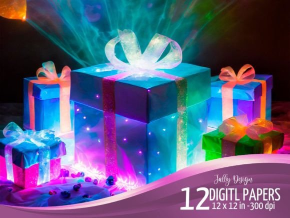 Download Birthday Presents Bioluminescent Effect - Presents Collection