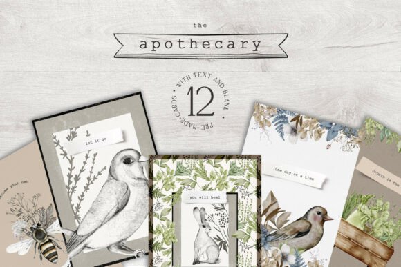 Download Apothecary Pre-made Cards High Res Jpeg - Card Collection