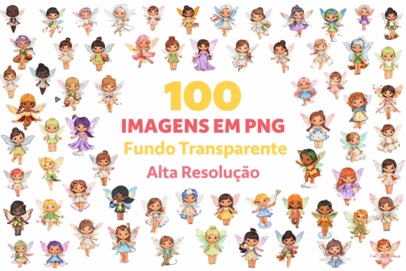 Download Kit 100 Fairies PNG High Resolution - High resolution Collection