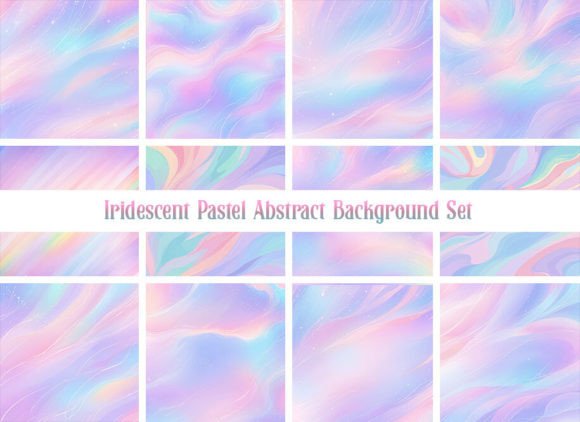 Download Iridescent Pastel Abstract Backgrounds - Background Collection