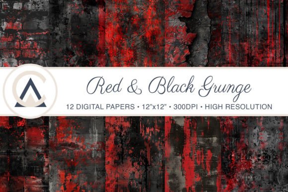 Download Seamless Red Black Grunge Backgrounds - Background Collection