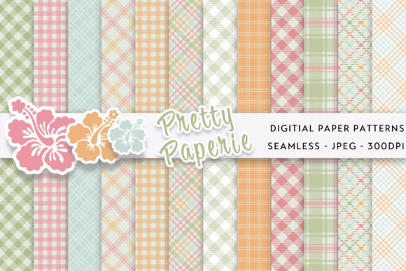 Download 12 Plaid Digital Paper Backgrounds - Background Collection