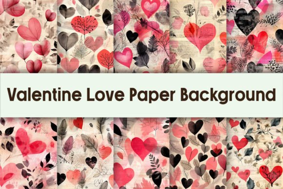 Download Valentine Love Paper Background - Background Collection