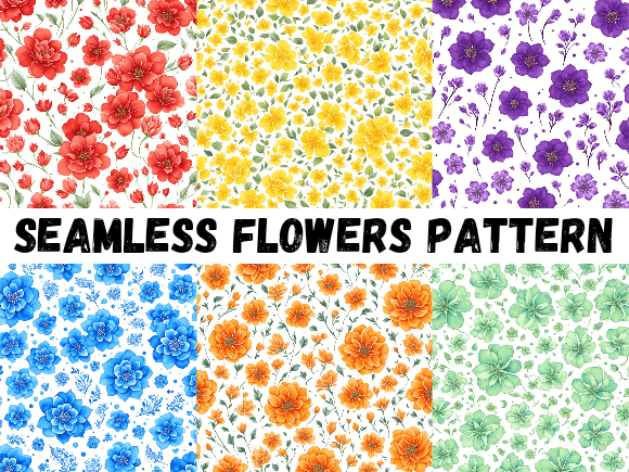 Download Seamless Flowers Background Pattern - Background Collection