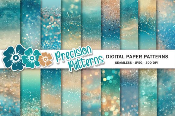 Download Aqua Beige Glitter Gradient Backgrounds - Background Collection