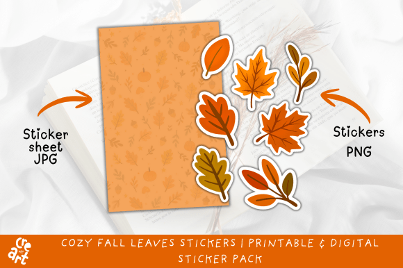 Download Cozy Fall Leaves Stickers - Stickers Collection