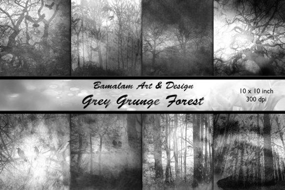 Download 8 Grey Grunge Forest Backgrounds - Background Collection