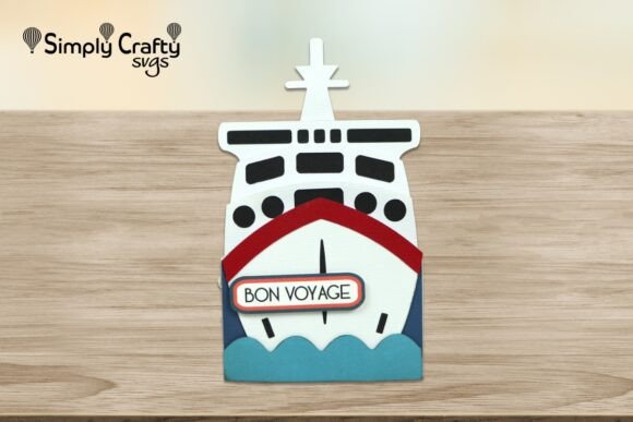 Download Cruise Ship Box Card SVG - Card Collection