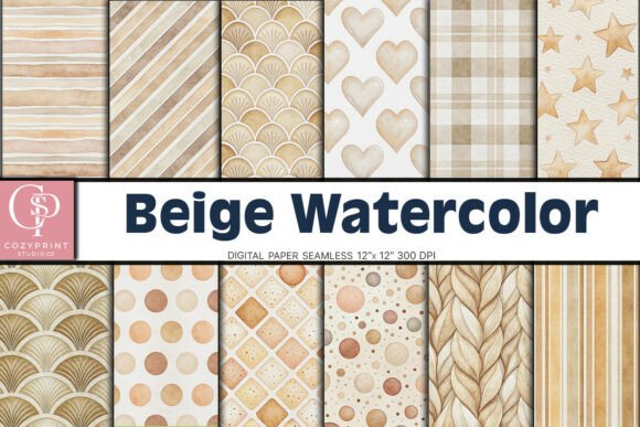 Download Beige Polka Dot Digital Paper Background - Background Collection