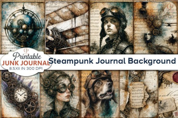 Download Steampunk Journal Background Paper - Background Collection