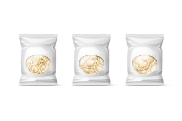 Download Packaging Different Types Dumplings. Rea - Packaging Collection