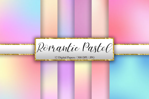 Download Romantic Pastel Digital Paper Background - Background Collection