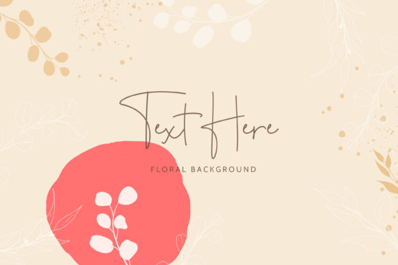 Download Boho Monoline Floral Background Design - Background Collection