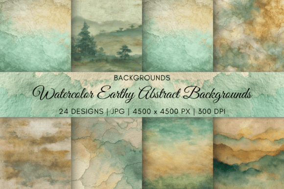 Download Watercolor Earthy Abstract Backgrounds - Background Collection