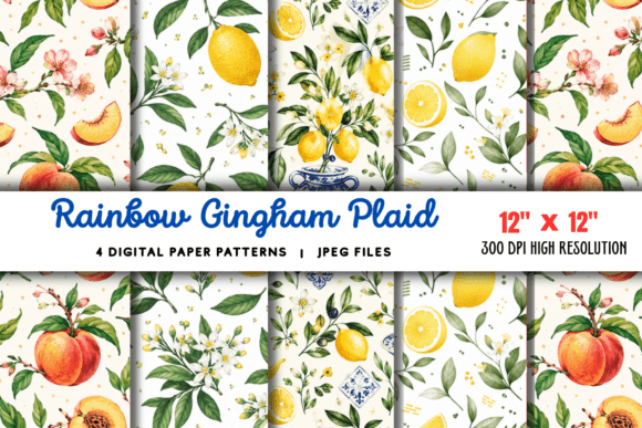 Download Rainbow Gingham Plaid Background - Background Collection
