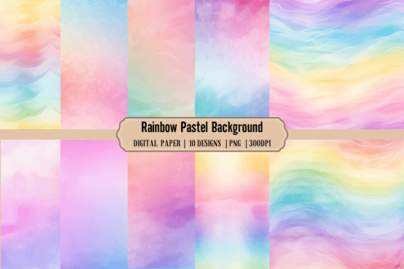 Download Rainbow Pastel Backgrounds | Paper Rainbow - Background Collection