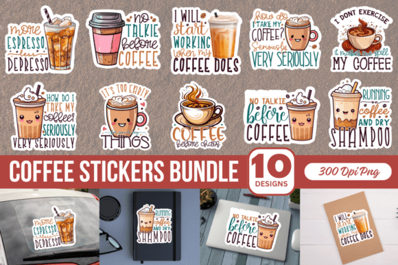 Download Coffee Printable Stickers Bundle - Premium Resources