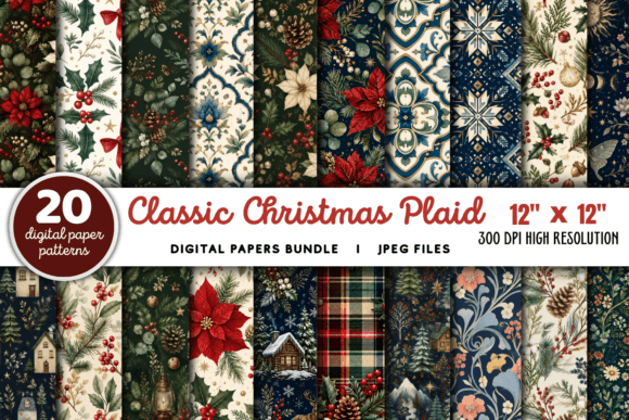 Download Classic Christmas Plaid Backgrounds - Background Collection