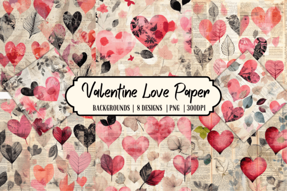 Download Valentine Love Paper Background - Background Collection