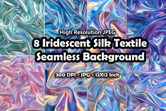 Download 8 Iridescent Silk Textile Background - Background Collection