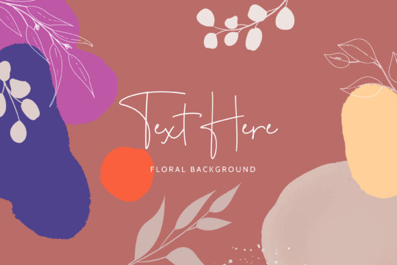 Download Boho Monoline Floral Background Design - Background Collection