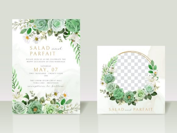 Download Greenery Floral Wedding Invitations Card - Card Collection