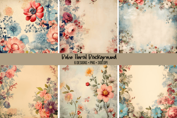 Download Boho Floral Background - Background Collection