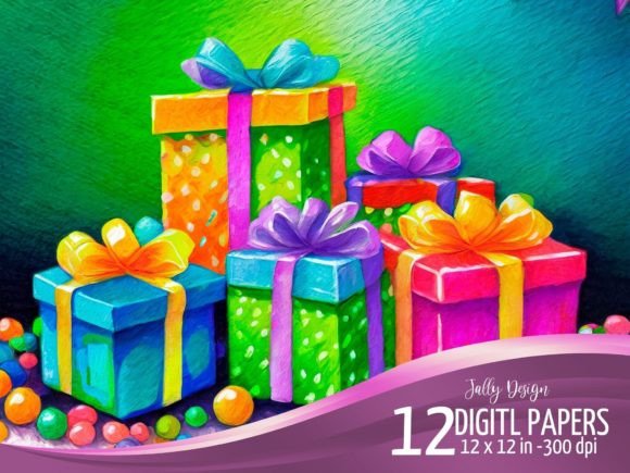 Download Colorful Acrylic Paint Birthday Presents - Presents Collection
